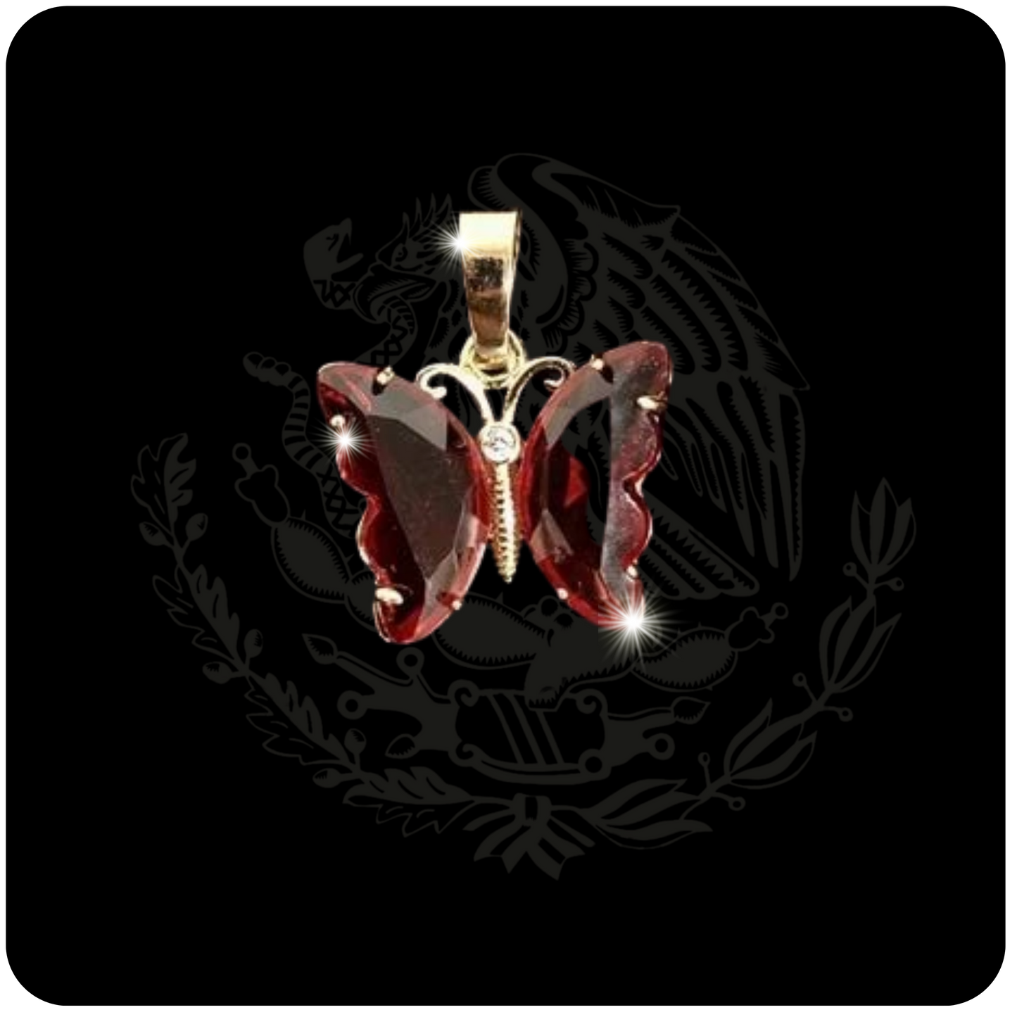 Butterfly Crystal Charm