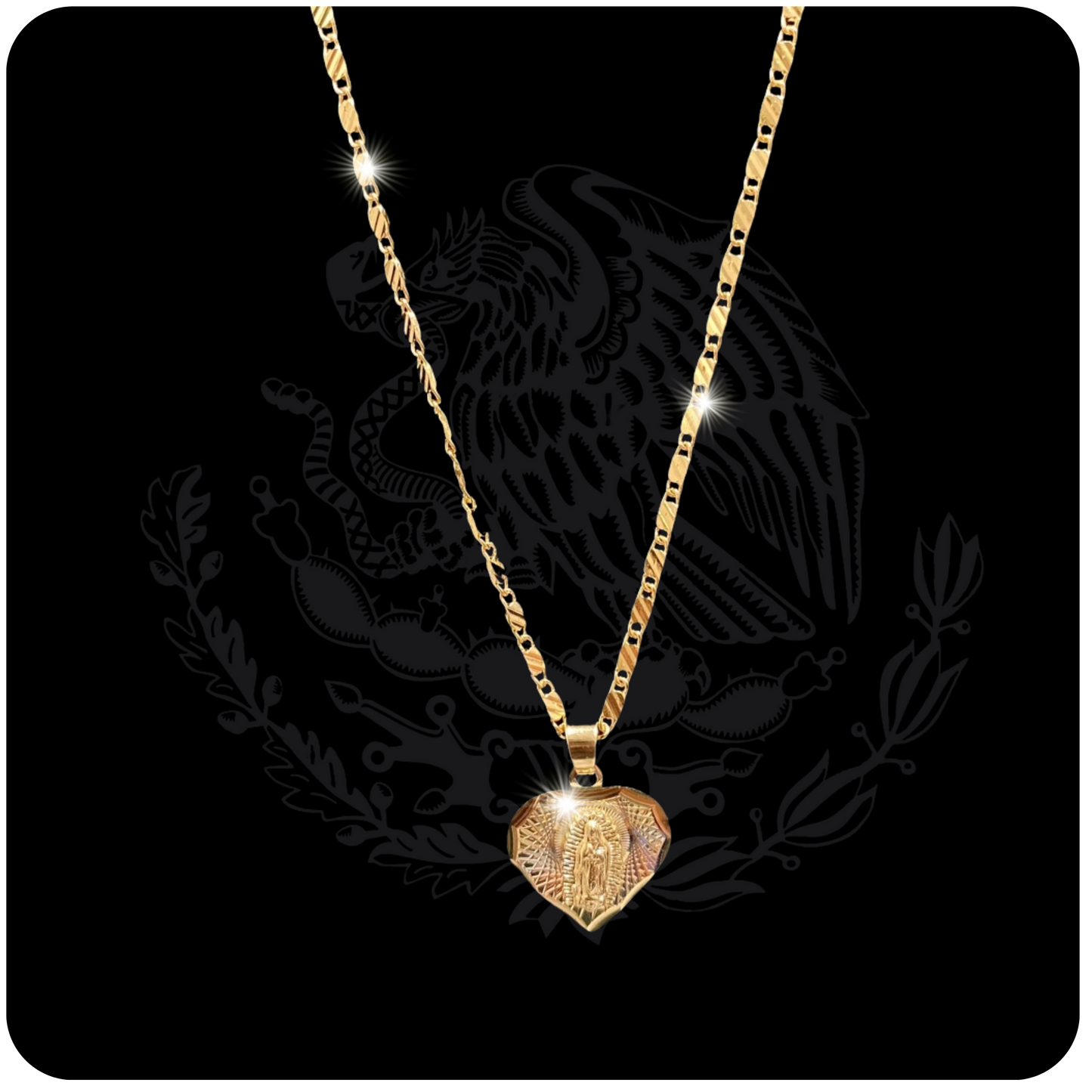 Heart 3 tone Virgin Mary Set