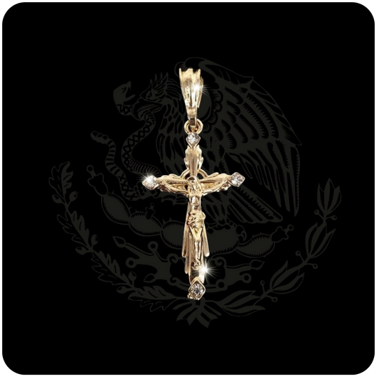 In Jesus name cross pendant