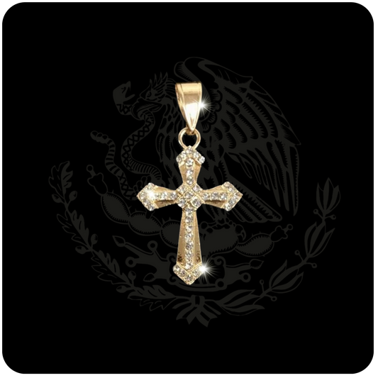 Gold Diamond Cross