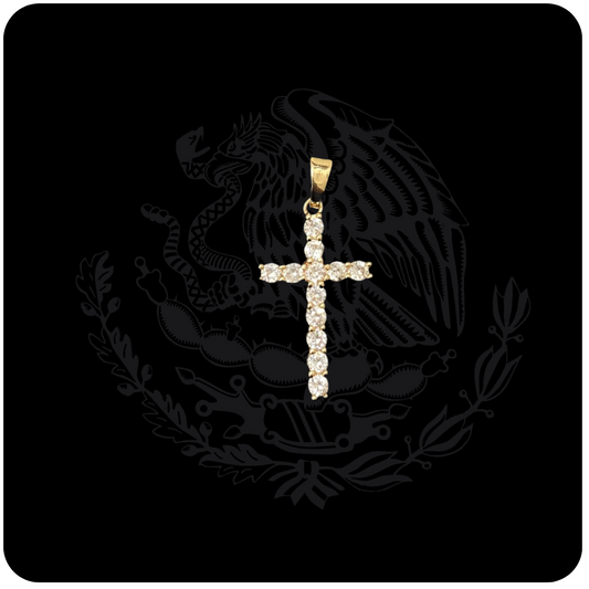 Icy cross pendant