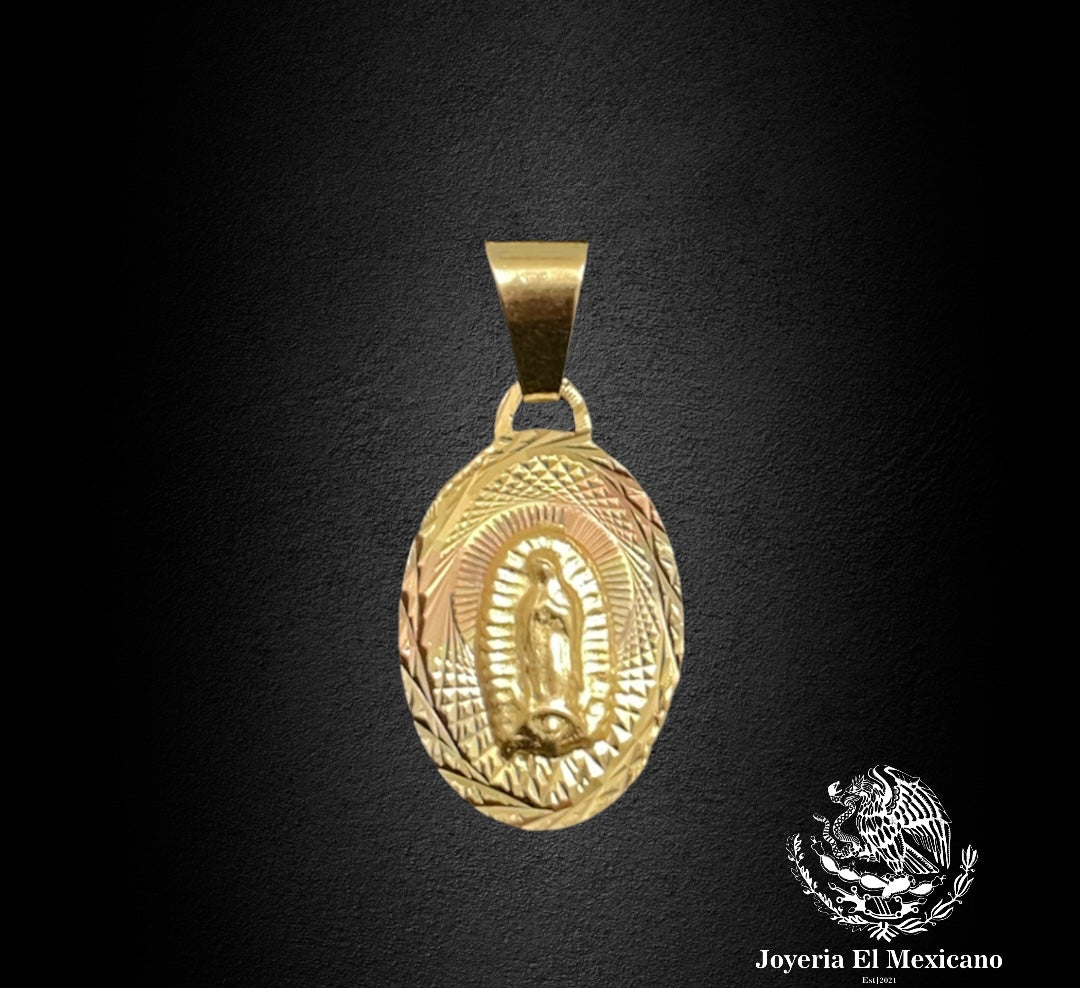 MINI TWO SIDED PENDANT 14KT