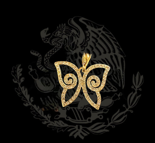 Spiral Butterfly Pendant