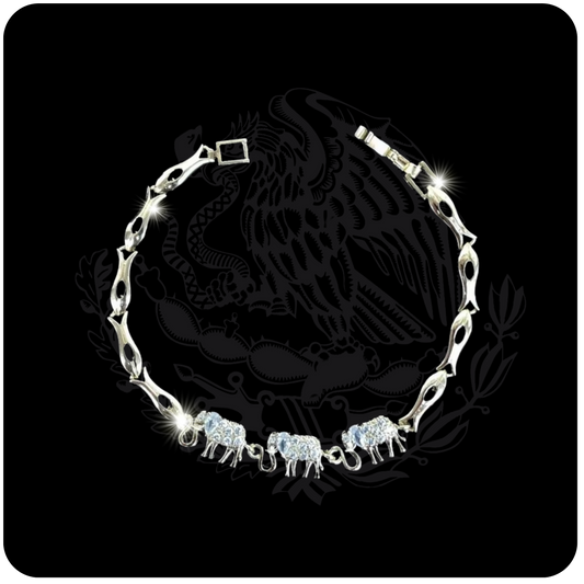 Triple Elephant Bracelet