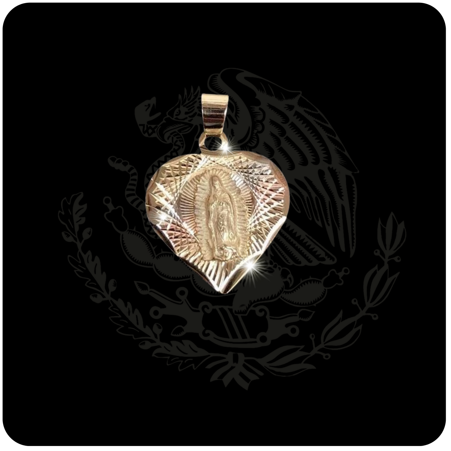 Virgin Mary Heart Pendant