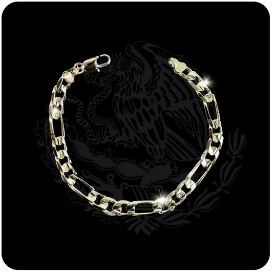 Dimond cut fígaro bracelet