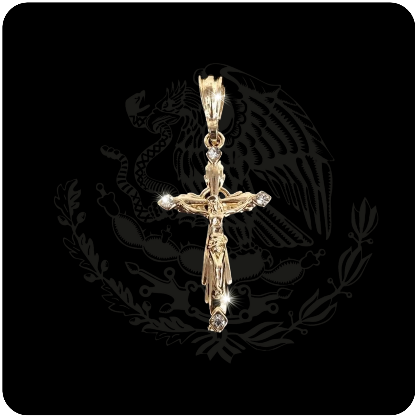 In Jesus name cross pendant