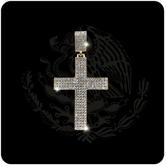 Iced Out Cross Pendant