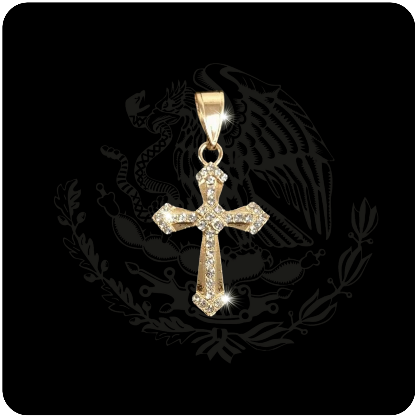 Gold Diamond Cross