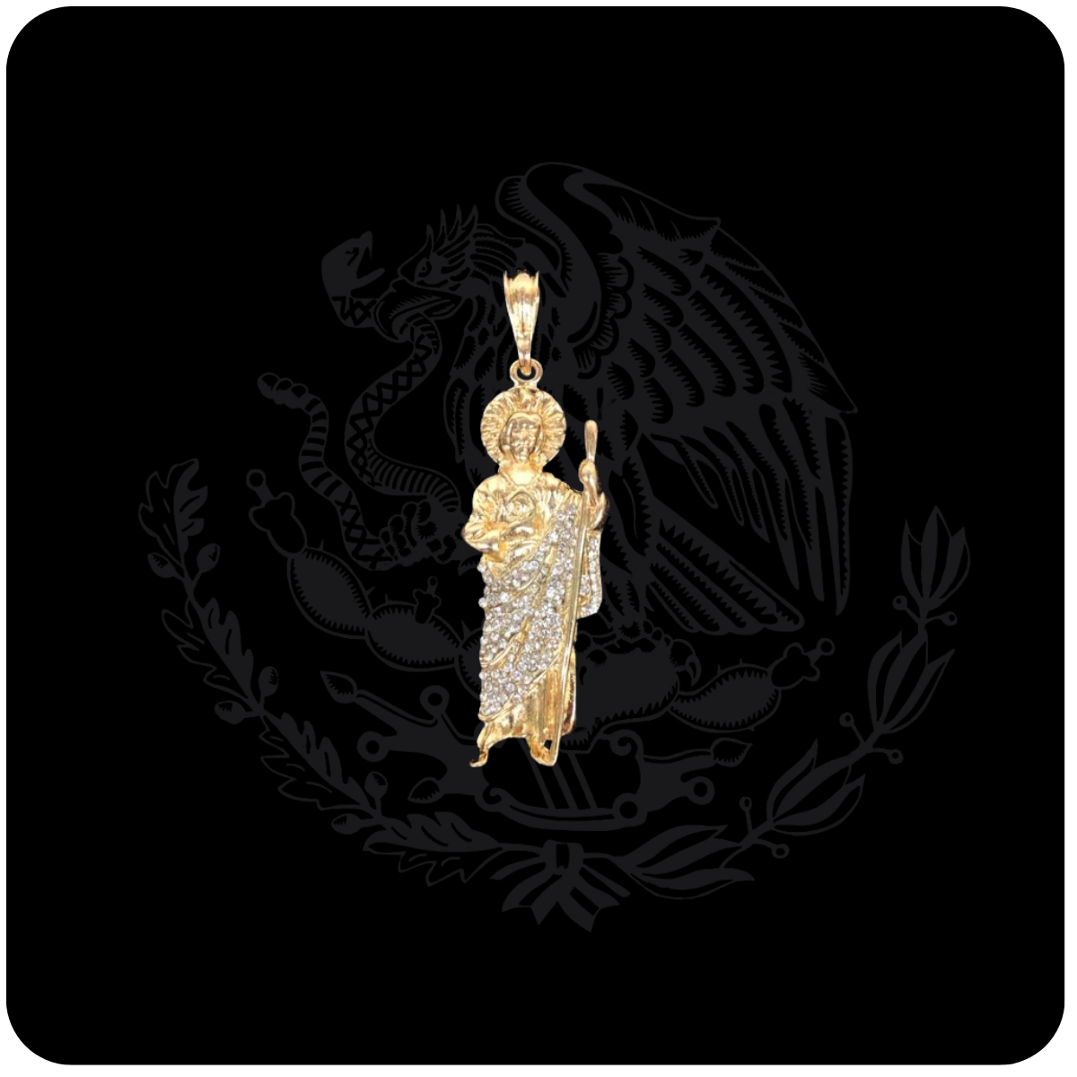 Crystal San Judas pendant