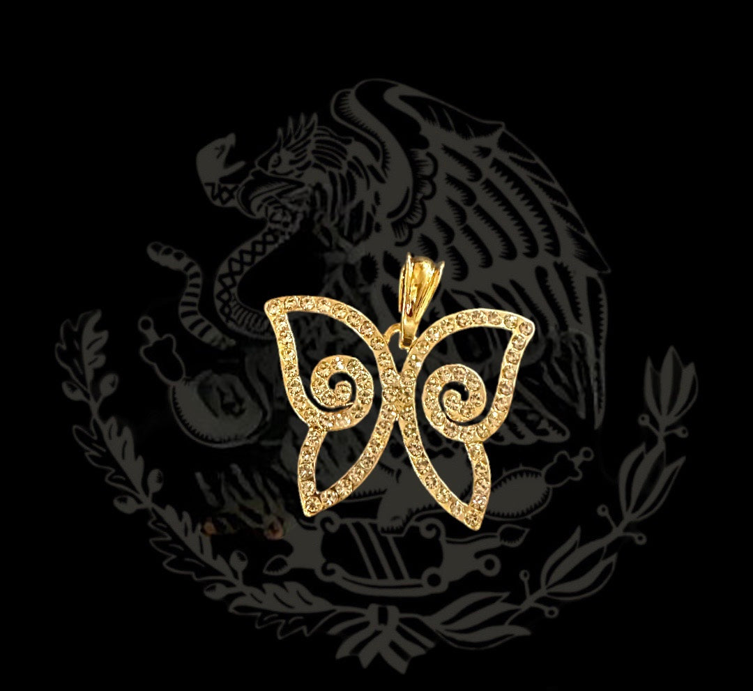 Spiral Butterfly Pendant